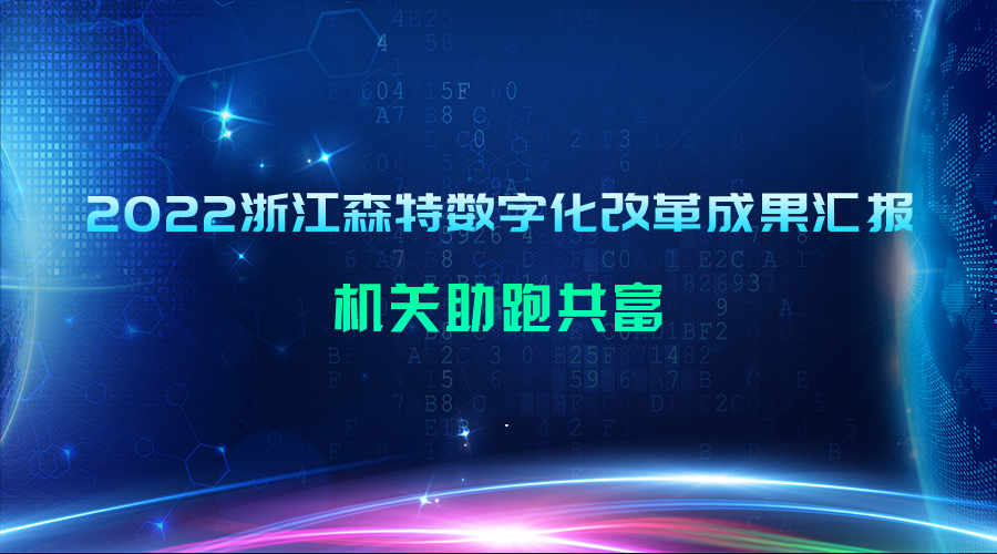 2022浙江森特数字化改革成果汇报：机关助跑共富